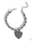 Paparazzi ♥ Striped Sentiment - Black ♥ Bracelet