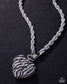 Paparazzi ♥ Striped Selfie - Black ♥ Necklace