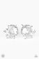 Paparazzi ♥ Just In TIMELESS - White ♥ Post Earrings