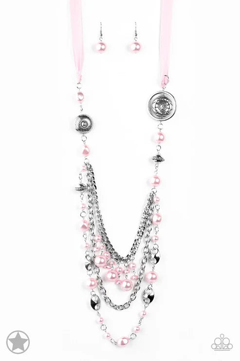 Paparazzi ♥ All The Trimmings - Pink ♥ Necklace