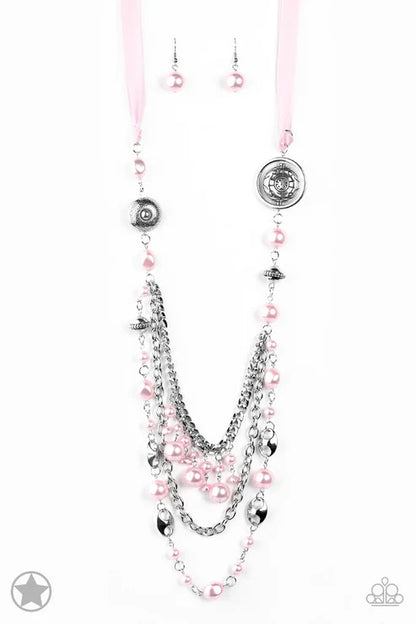 Paparazzi ♥ All The Trimmings - Pink ♥ Necklace