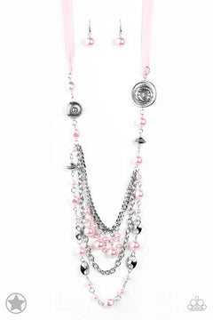 Paparazzi ♥ All The Trimmings - Pink ♥ Necklace
