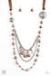 Paparazzi ♥ All The Trimmings - Brown ♥ Necklace