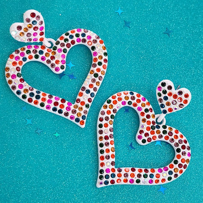 Paparazzi ♥ Dazzling Deed - Multi ♥ Post Earrings