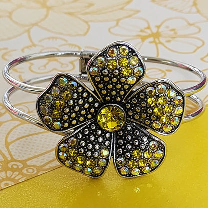 Paparazzi ♥ Bedazzled Bloom - Yellow ♥ Bracelet