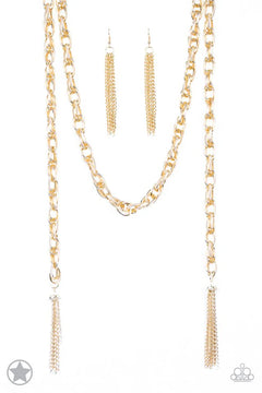 Paparazzi ♥ SCARFed for Attention - Gold ♥ Necklace