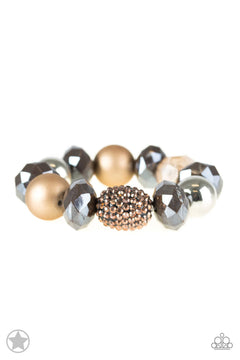 Paparazzi ♥ All Cozied Up - Brown ♥ Bracelet