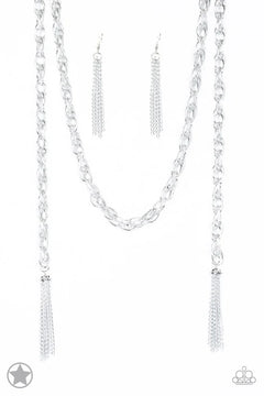 Paparazzi ♥ SCARFed for Attention - Silver ♥ Necklace