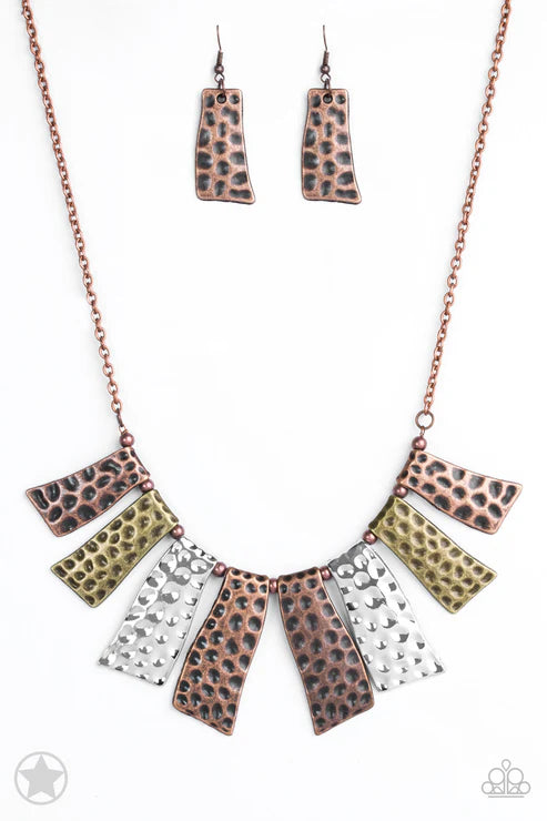 Paparazzi ♥ A Fan of the Tribe - Copper ♥ Necklace
