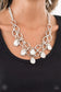 Paparazzi ♥ Show-Stopping Shimmer - White ♥ Necklace