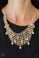 Paparazzi ♥ Fishing for Compliments - Gold ♥ Necklace