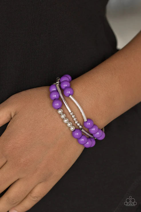 Paparazzi ♥ New Adventures - Purple ♥ Bracelet