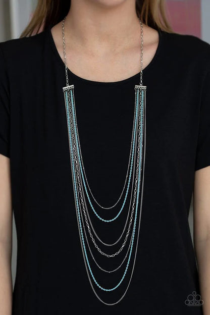 Paparazzi ♥ Radical Rainbows - Blue ♥ Necklace