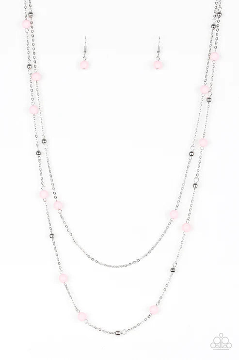 Paparazzi ♥ Beach Party Pageant - Pink ♥ Necklace