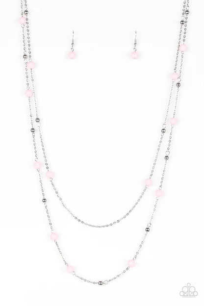 Paparazzi ♥ Beach Party Pageant - Pink ♥ Necklace