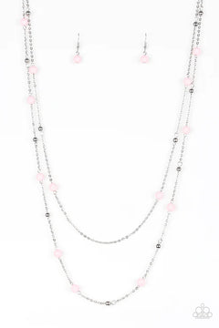 Paparazzi ♥ Beach Party Pageant - Pink ♥ Necklace