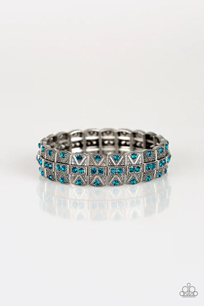 Paparazzi ♥ Modern Magnificence - Blue ♥ Bracelet