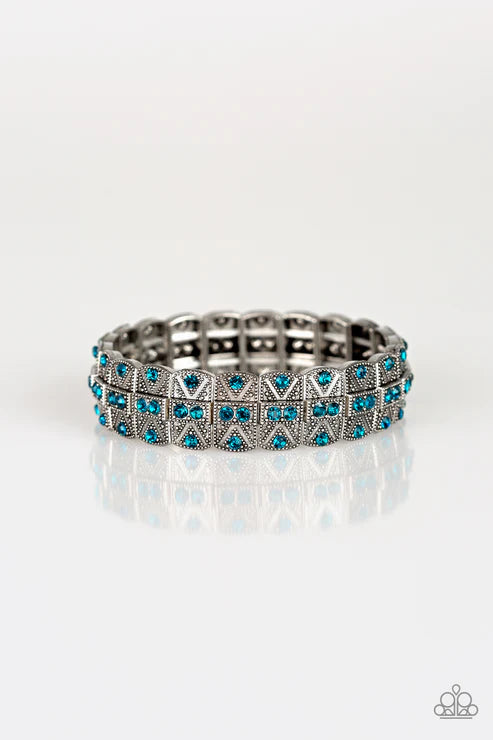 Paparazzi ♥ Modern Magnificence - Blue ♥ Bracelet