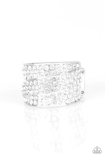 Paparazzi ♥ The Millionaires Club - White ♥ Ring