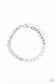 Paparazzi ♥ Out Like A SOCIALITE - White ♥ Bracelet