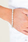 Paparazzi ♥ Out Like A SOCIALITE - White ♥ Bracelet