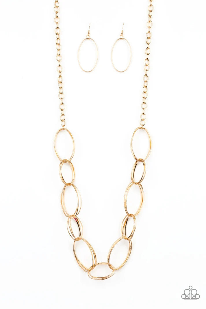 Paparazzi ♥ Ring Bling - Gold ♥ Necklace