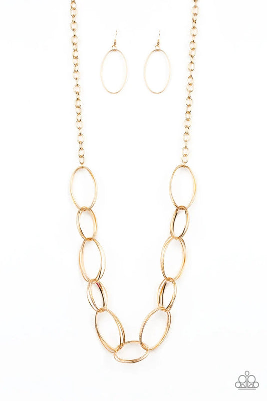 Paparazzi ♥ Ring Bling - Gold ♥ Necklace