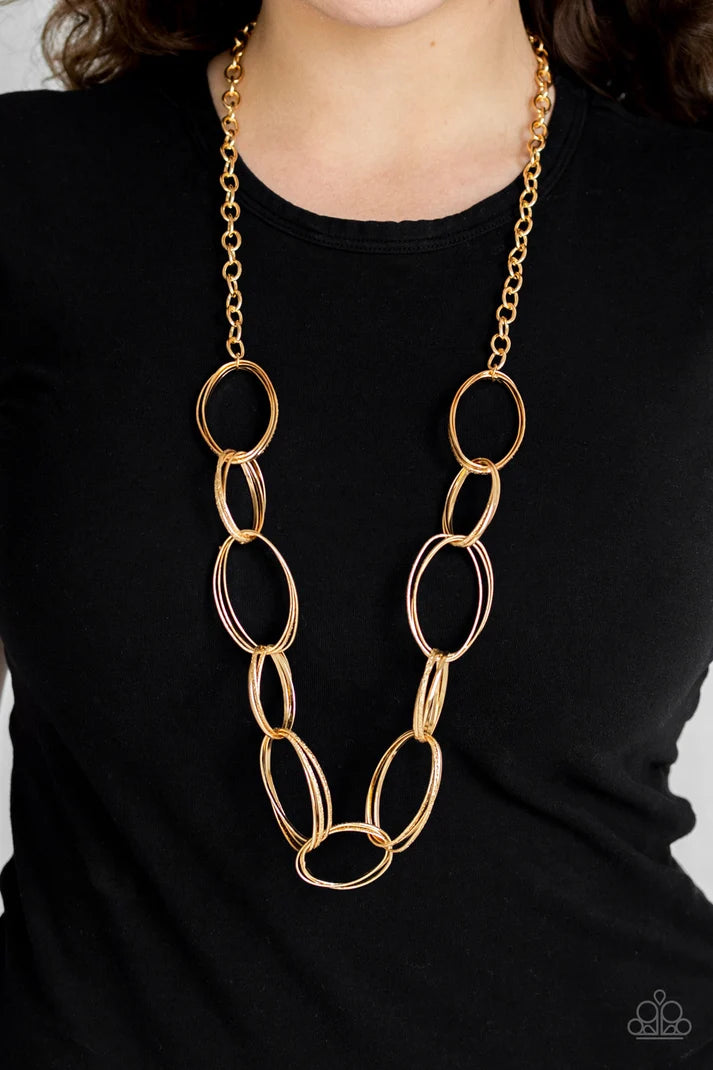 Paparazzi ♥ Ring Bling - Gold ♥ Necklace