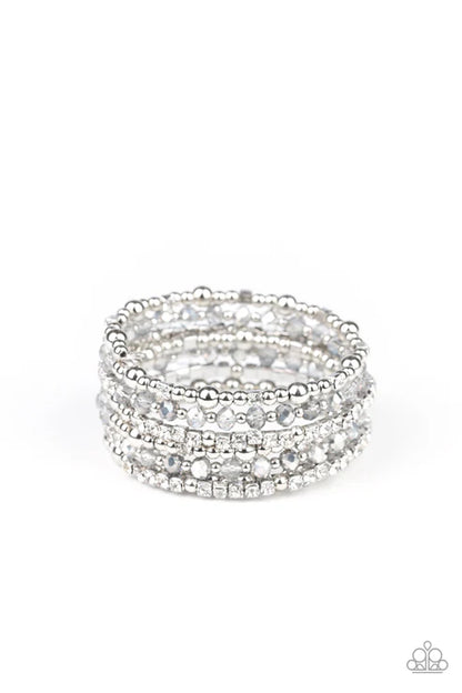 Paparazzi ♥ ICE Knowing You - Silver ♥ Bracelet