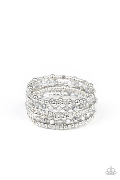 Paparazzi ♥ ICE Knowing You - Silver ♥ Bracelet
