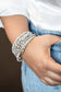 Paparazzi ♥ ICE Knowing You - Silver ♥ Bracelet