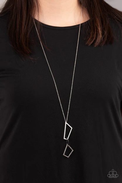 Paparazzi ♥ Shapely Silhouettes - Silver ♥ Necklace