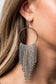 Paparazzi ♥ Streamlined Shimmer - Black ♥ Earrings