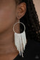 Paparazzi ♥ Streamlined Shimmer - White ♥ Earrings