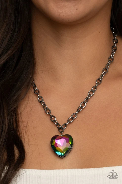 Paparazzi ♥ Flirtatiously Flashy - Multi ♥ Necklace