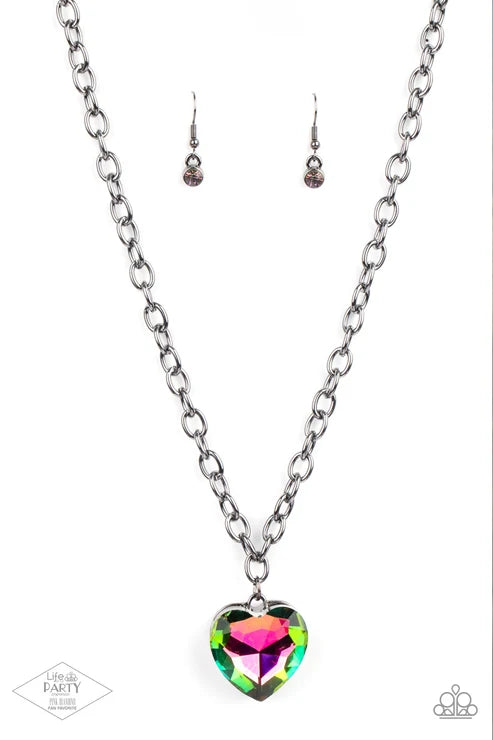Paparazzi ♥ Flirtatiously Flashy - Multi ♥ Necklace