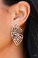 Paparazzi ♥ Butterfly Frills - Silver ♥ Post Earrings