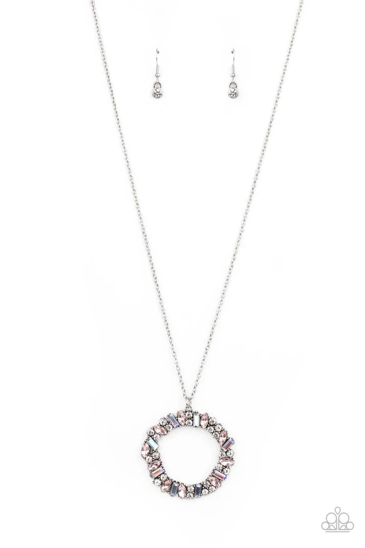 Paparazzi ♥ Wreathed in Wealth - Pink ♥ Necklace
