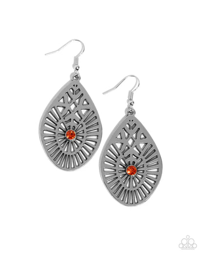 Paparazzi ♥ Modern Mural - Orange ♥ Earrings