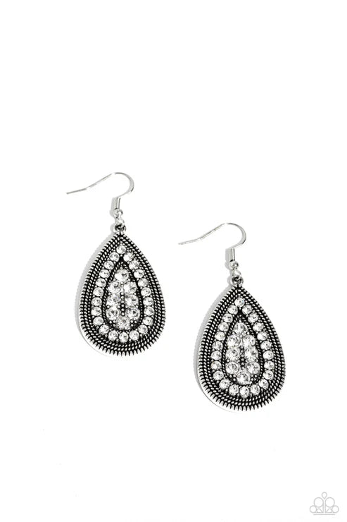 Paparazzi ♥ Interstellar Idol - White ♥ Earrings