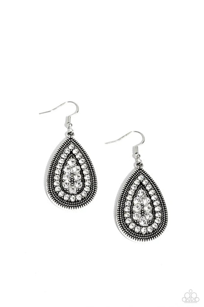 Paparazzi ♥ Interstellar Idol - White ♥ Earrings