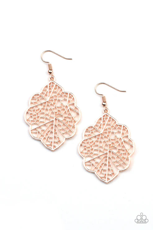 Paparazzi ♥ Meadow Mosaic - Rose Gold ♥ Earrings