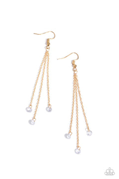 Paparazzi ♥ Divine Droplets - Gold ♥ Earrings