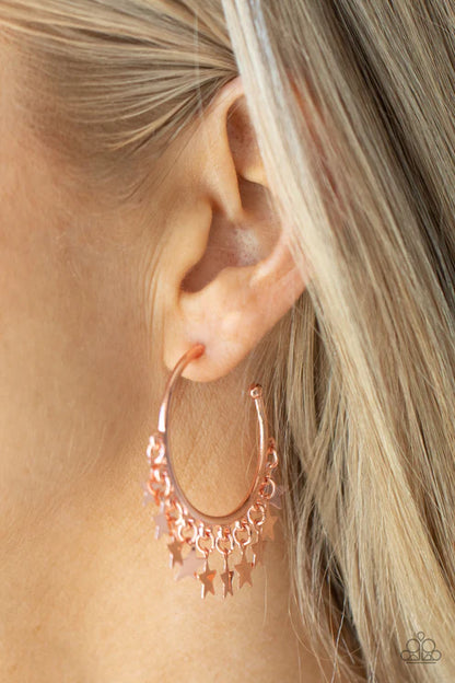 Paparazzi ♥ Happy Independence Day - Copper ♥ Earrings