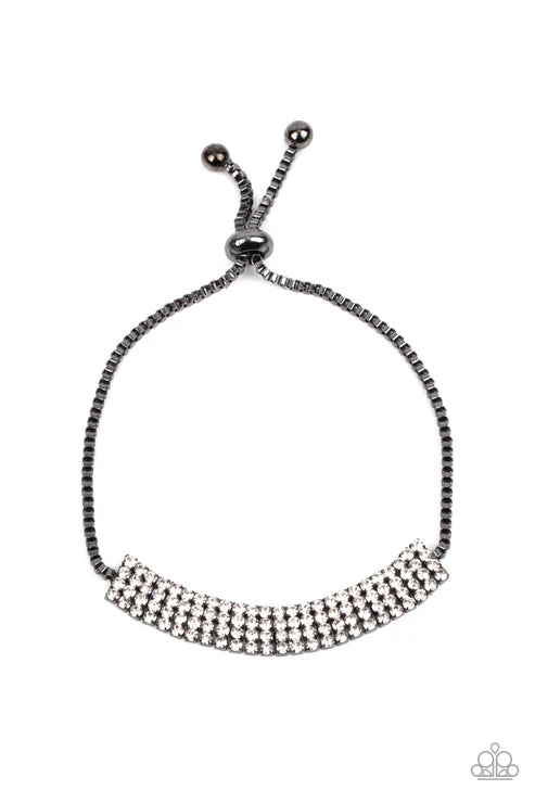 Paparazzi ♥ A DIAMOND a Dozen - Black ♥ Bracelet