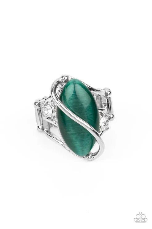 Paparazzi ♥ Enlightened Elegance - Green ♥ Ring