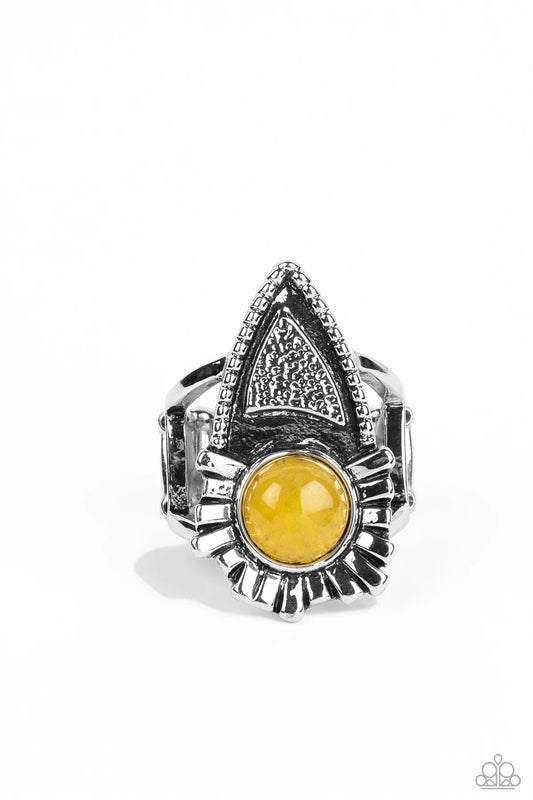 Paparazzi ♥ Solstice Scene - Yellow ♥ Ring