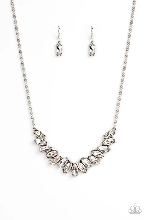 Paparazzi ♥ Galaxy Game-Changer - White ♥ Necklace