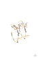 Paparazzi ♥ Full Out Flutter - Gold ♥ Earrings