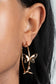 Paparazzi ♥ Full Out Flutter - Gold ♥ Earrings